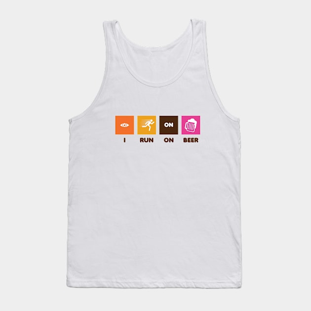 I Run on Beer Tank Top by creativecurly